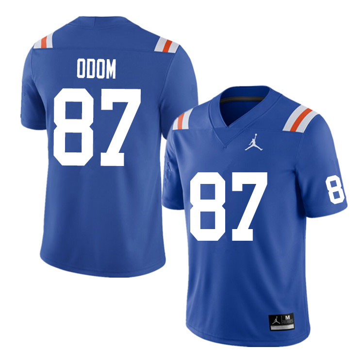 Men #87 Jonathan Odom Florida Gators College Football Jerseys Sale-Throwback